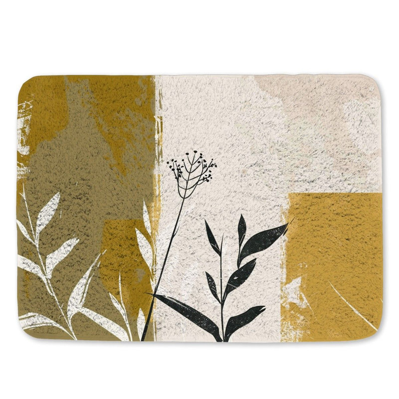 Espalda Microfiber / Microsuede Bath Mat, 17"W x 24"L