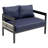 4 - Piece Iron Sofa Seating Group with Cushions-2184