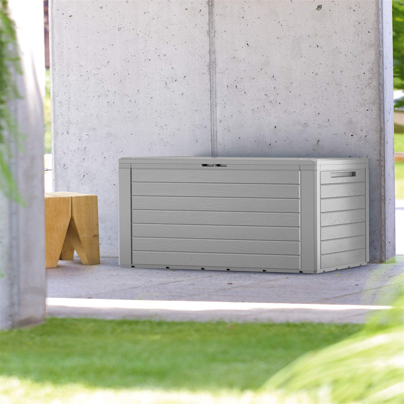 Brambly Cottage Vecellio 119cm W 61L Plastic Lockable Deck Box