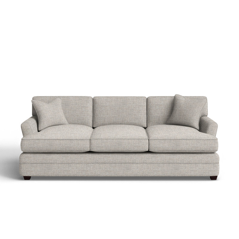 Harriss Upholstered 91'' Sofa, Drusky Ivory Sustain® Basketweave