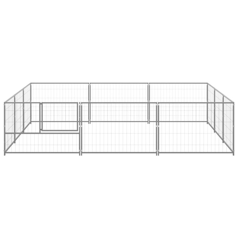 Mclaren 70cm H Steel Exercise Pen With Door, Silver
