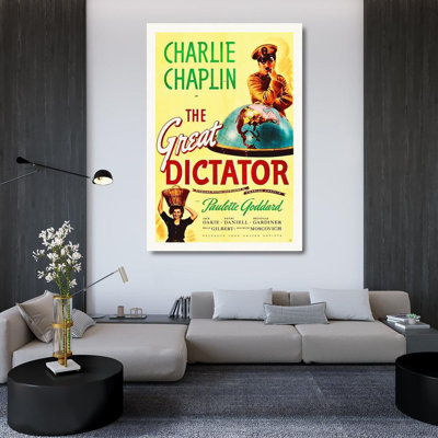 Hollywood Photo Archive Gallery Wrapped Canvas Art: Charlie Chaplin, The Great Dictator, 1940