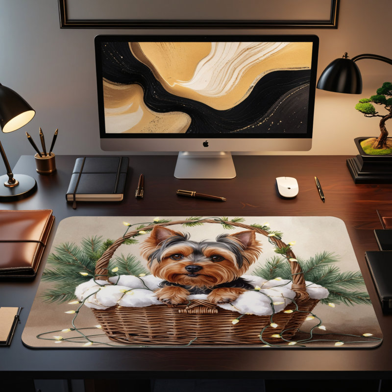 Polyester Desk Pad, 14.4x12.1