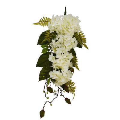 36" Cream Hydrangea Teardrop