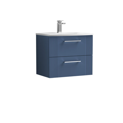 Deco 610mm Single Bathroom Vanity with Integrated Vitreous China Basin