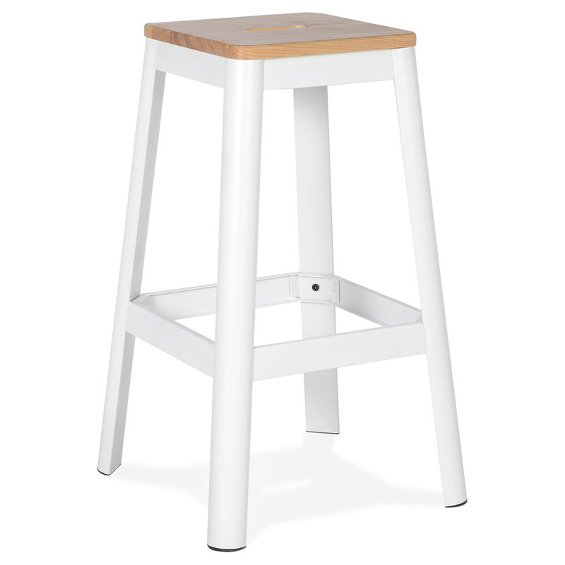 Counter Stool, White, 75cm