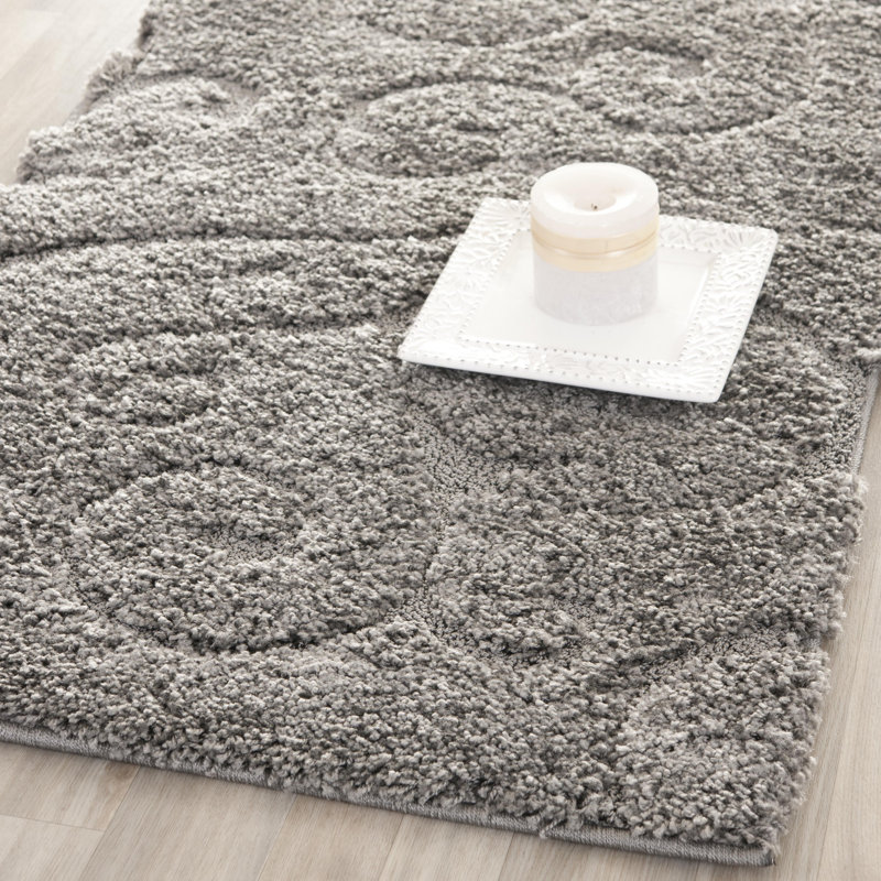 Benedetti Hooked Rug, Grey, Rectangle 236 x 305 cm