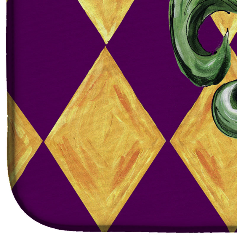 Tapis de séchage mardi gras gras fleur de lis