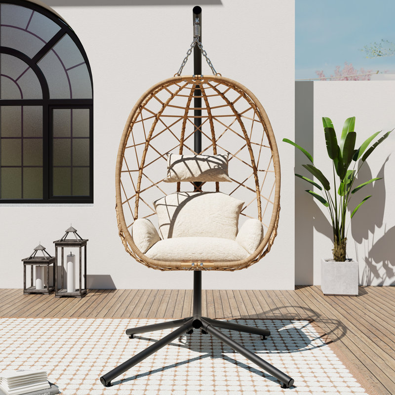Bottorff Swing Chair with Stand, Beige