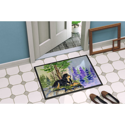 Tapis de porte d’intérieur anti-dérapant tibétain