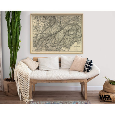 Pakistan-Hindu Kush, Hindu Poster Print, Antique Pakistan Map Wall Art, Rustic South Asian Old Map, Farmhouse Style Living Room Decor