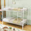 Lit superposé simple en métal robuste avec échelle-514423163