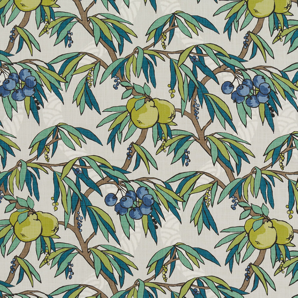 Modern Salon Nouveau Fruit 100% Cotton Fabric Robert Allen 