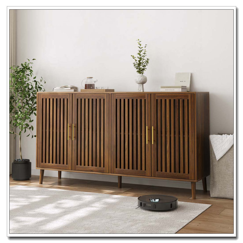 Buffet en noyer avec rangement, 2