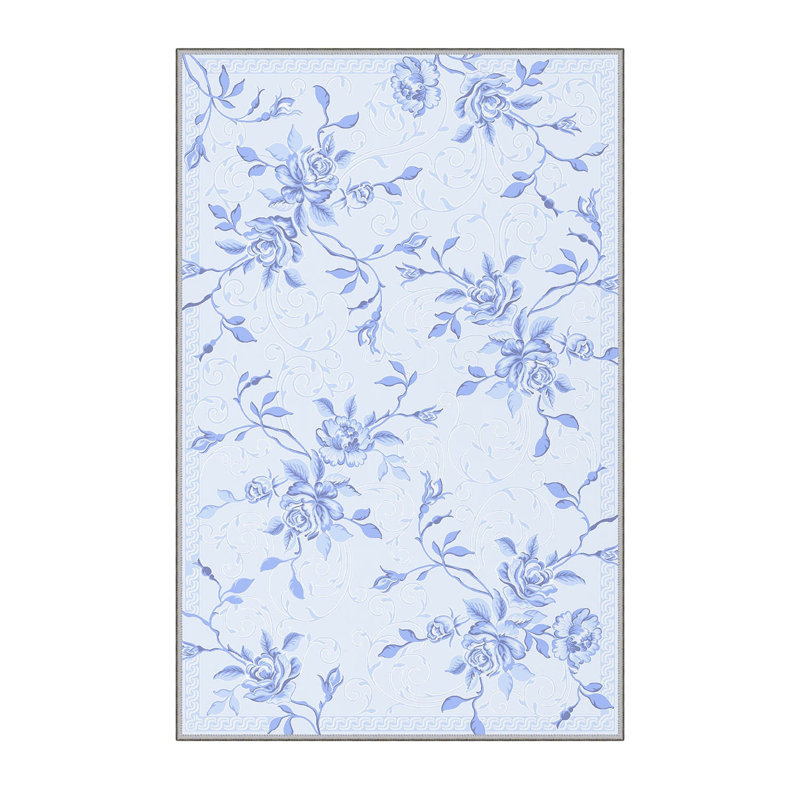 Premium Hall Carpet, 2.6 x 6.6 Feet, 100% Polyester, 0.3 in Pile Height | Antibacterial, Non-Slip Underside, Machine Washable | 3D Digital Print Design, Durable & Stylish for Entryways, Living Rooms & More