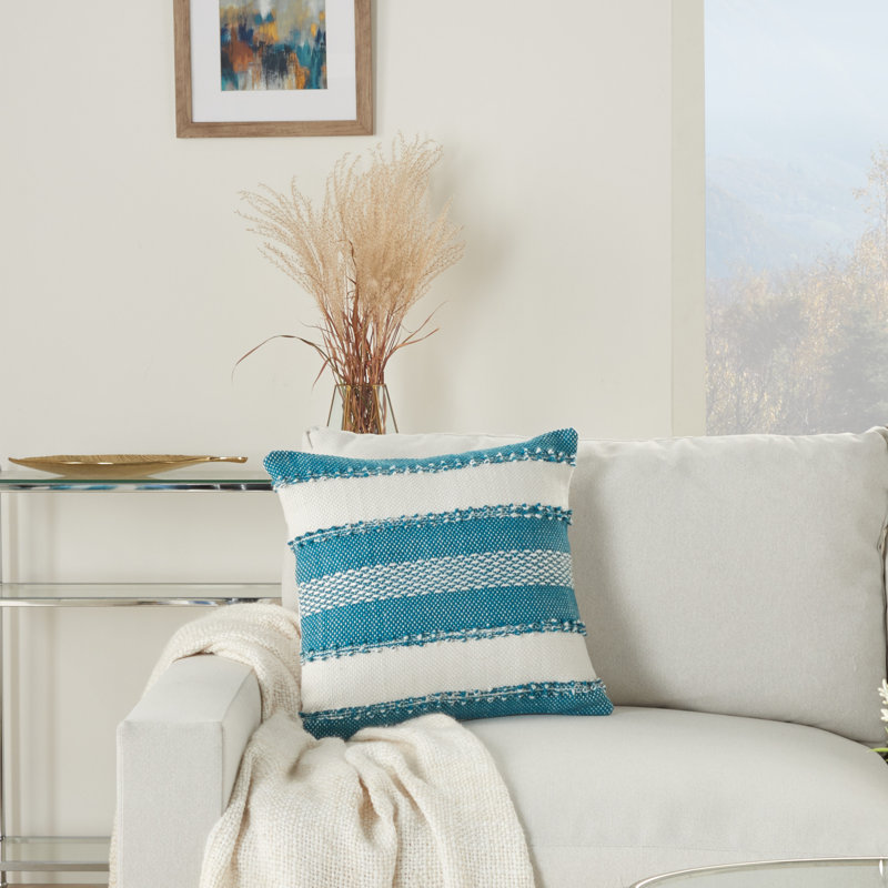  Square Pillow Cover & Insert, Turquoise