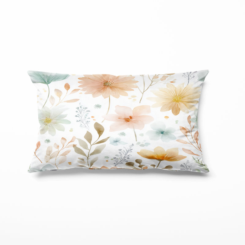 Coussin Floral, H 12 po x l 20 po