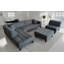Canapé modulaire en microfibre avec repose-pieds Behadil-215865944-215865947