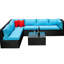 Pe Outdoor Lounge - Fabrication, coussins hydrofuges, arrangement réversible, sièges de jardin à coussins à dossier coulissant, coussins toutes saisons, coussins