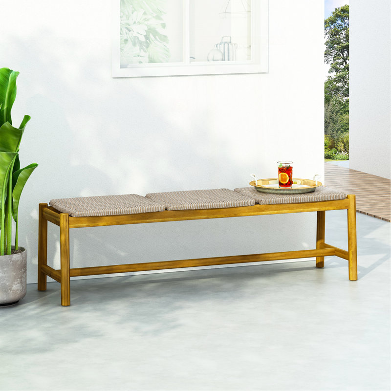 3 Seater Bench, Light Gray