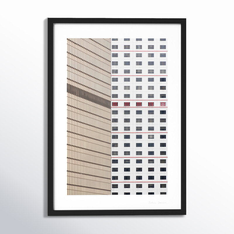 Hong Kong 1 Print by Svetlana Smirnova, Black Framed, 38" H x 26.5" W x 1.25" D