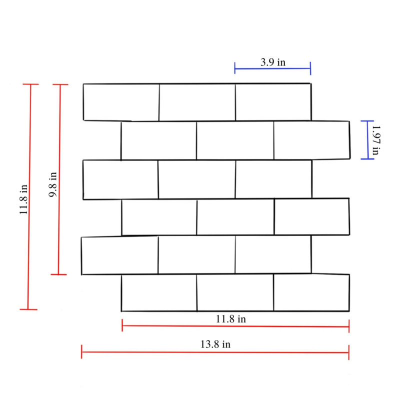Sarnen 4" x 2" Natural Stone Mosaic Subway Floor Tile