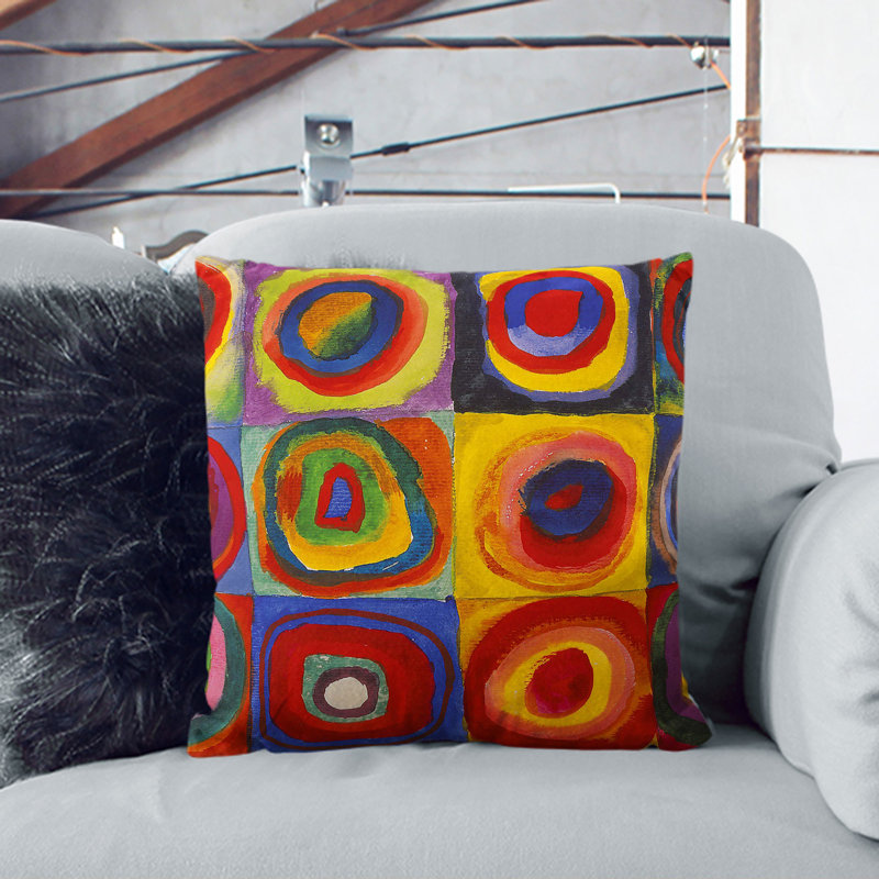 Square Cushion, 40cm H x 40cm W x 15cm D, Black