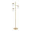 Lampe sur pied à DEL moderne en métal Mid-Century 3 lumières Grafton-2040395443
