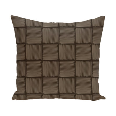  Housse de coussin d'extérieur à imprimé géométrique Basketweave
