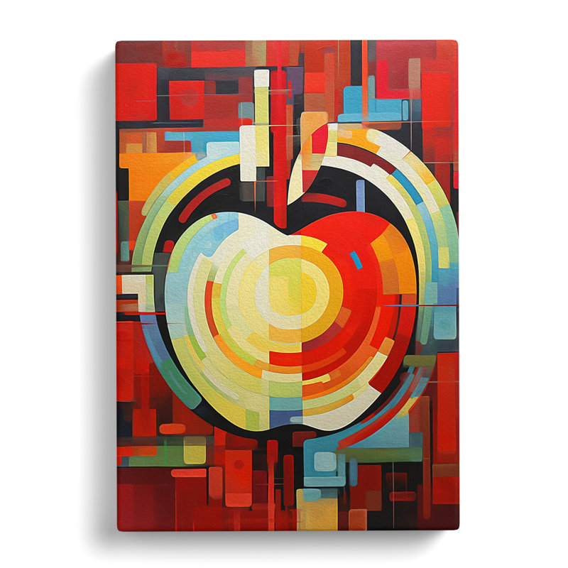 Apple Constructivism No.2 - Wrapped Canvas, 50cm H x 35cm W x 3cm D
