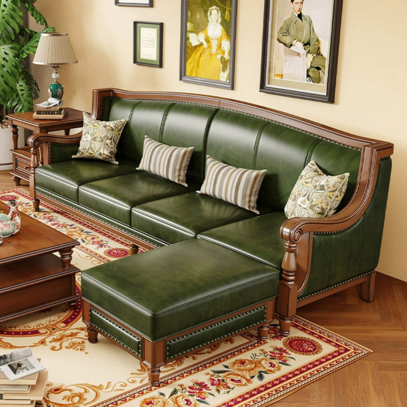 American Light Luxury Simple Green Sofa