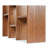 43.31" W Rodan Solid Acacia Wood 12-Shelf Standard Bookcase