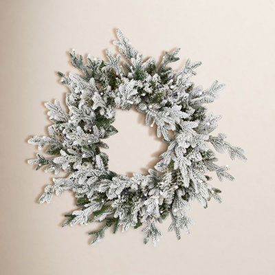 Dandan Faux Lighted Plug-In 24'' Wreath