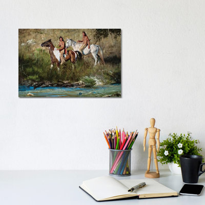 The River Keeps No Secrets by David Edward Kucera - Wrapped Canvas Painting