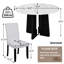 Bermuda 5 pièces avec table ronde et 4 chaises rembourrées-745860136