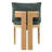 Hadley Modern Organic Rubberwood Dining Chairs with Plush Boucle Upholstery-123514958