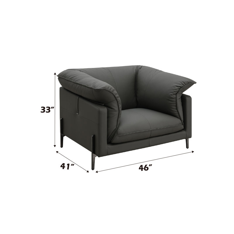 Chaise en cuir Tadi