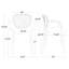Chaise de salle à manger d'extérieur empilable (ensemble de 2)-1363725511