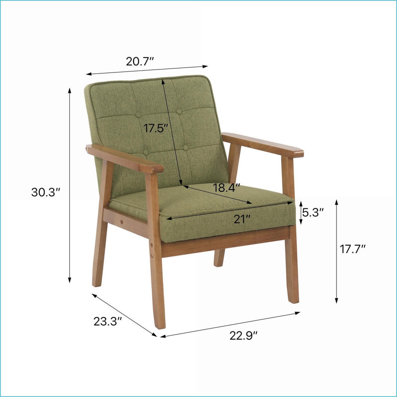 Ensemble de chaises de loisirs modernes et minimalistes - 2 chaises + 1 table basse avec accoudoirs épais pour le salon et la chambre d'étude | Tissu | Repose-pieds