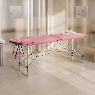 Table de massage portative réglable en aluminium