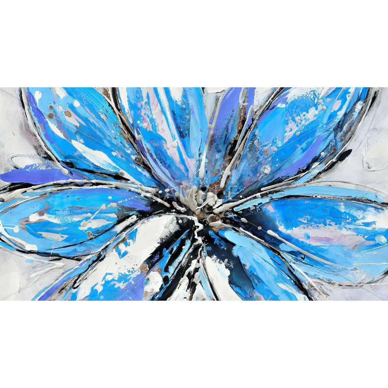 Blue Flower Botanical Tablecloth - Indoor/Outdoor Home Decor
