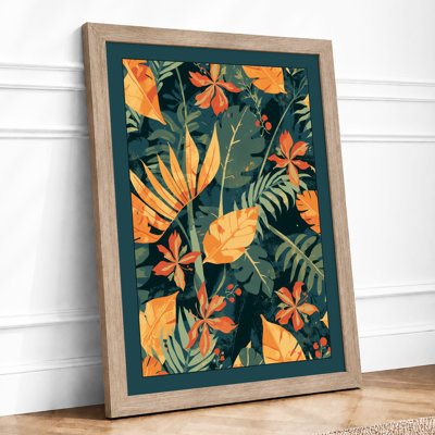Floral Garden Tropical - Framed Print
