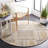 Wool and Cotton Abstract Indoor Rug-1872625086