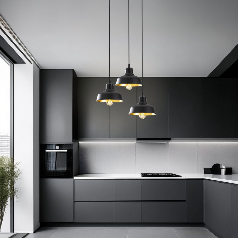 Adjustable Height Iron Body Cluster Pendant
