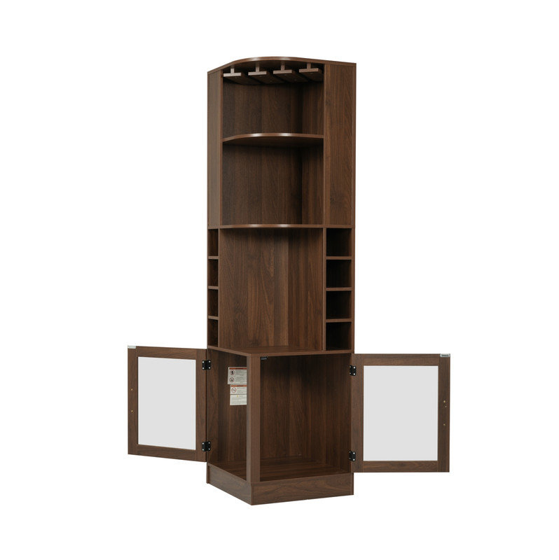 18.47 " L Bar Cabinet, Brown