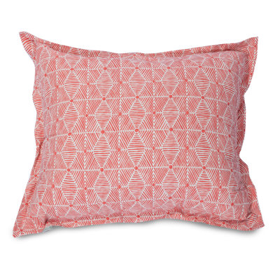 Charlie Geometric Cotton Reversible Throw Pillow