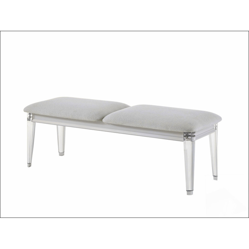 Banc de conception simple, confortable et durable, banc multifonctionnel, Gris clair