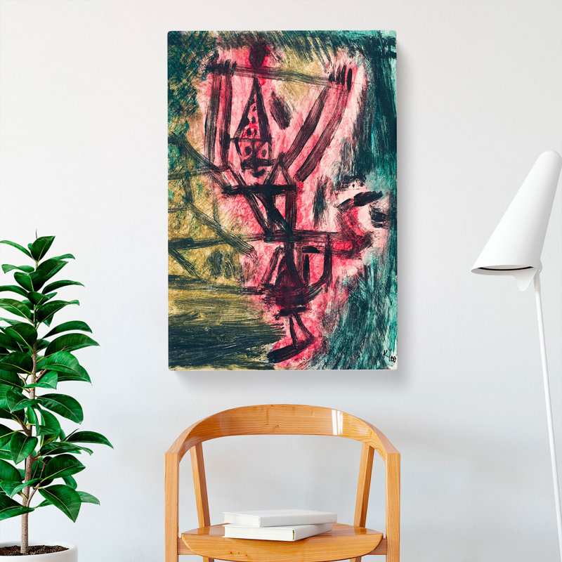 Fire Clown by Paul Klee - Wrapped Canvas, 60cm H x 40cm W x 3cm D