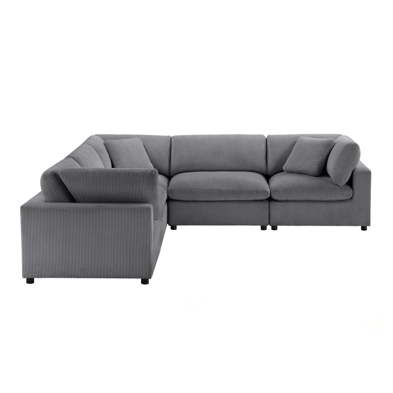 Canapé modulaire 5 pièces Chelsea, Charcoal