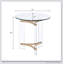 Table de bout Sosi à finition dorée avec plateau en verre trempé et base durable, parfaite pour les intérieurs modernes